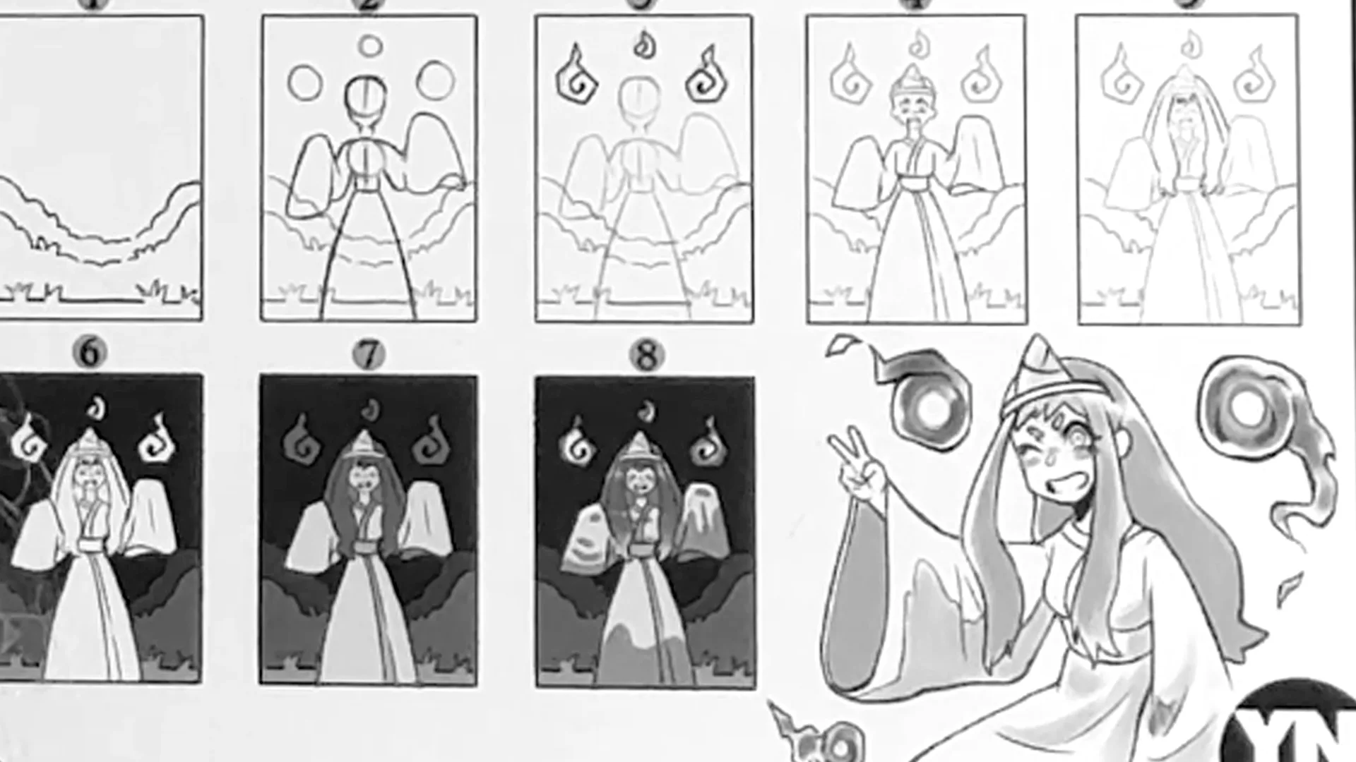 Metodología de dibujo anime para niños