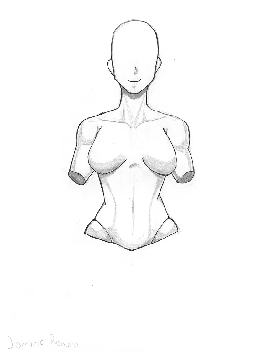 Dominic R - 11 años Estudio de cuerpo femenino