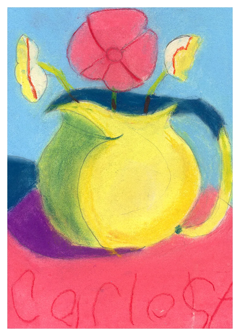 Carlos G - 6 años Jarron amarillento