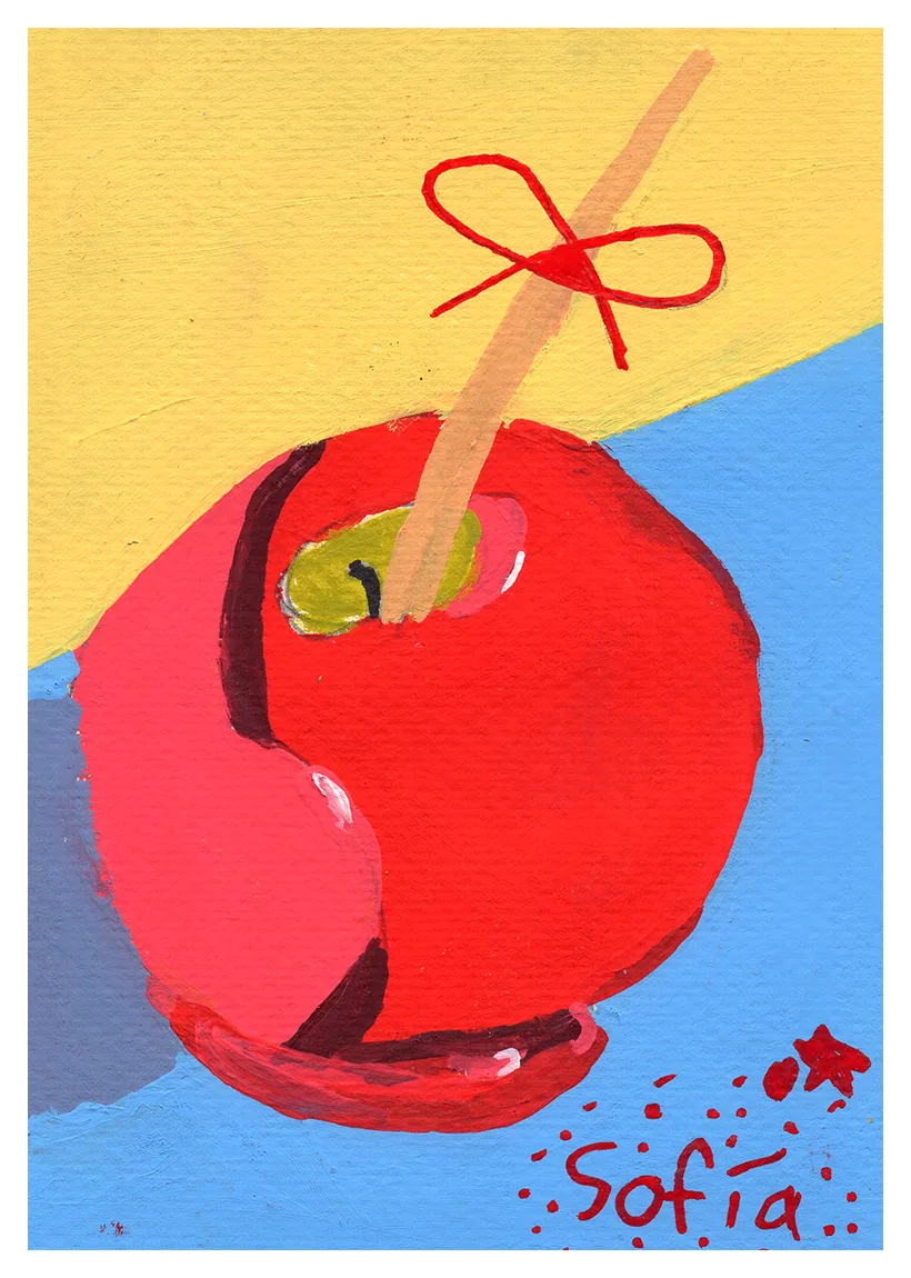 Maria V - 6 años Manzana acaramelada