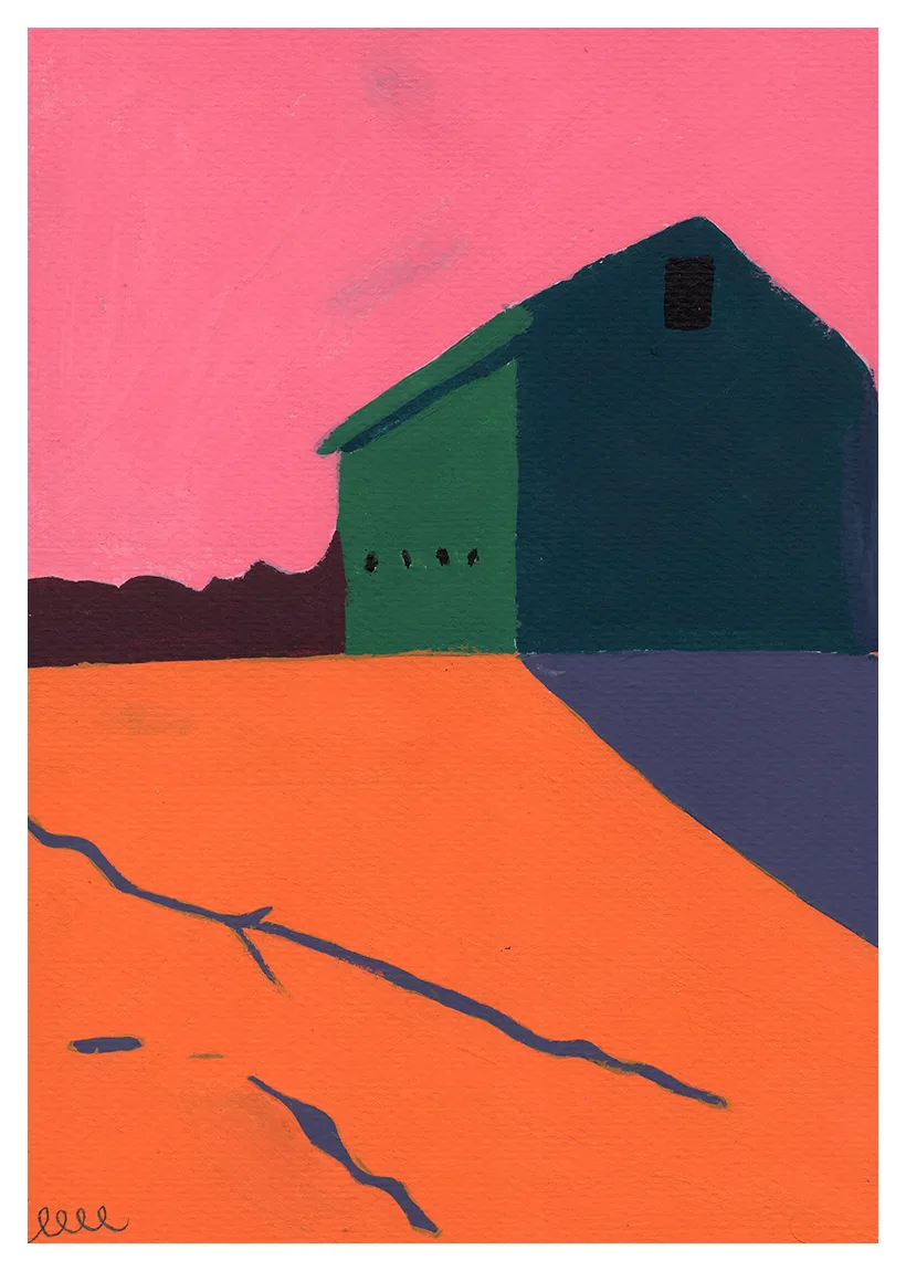 Elisa O - 8 años Edificio de color